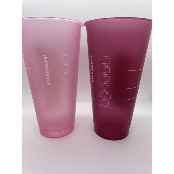 Starbucks HAWAII Reusable Tumbler Cold Cup Set Of 2 Love Aloha No Straws/Lids - Picture 2 of 10